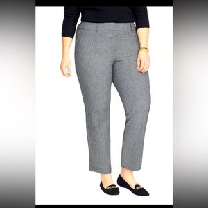Talbots “Chatham” Black & White Jacquard Dress Slacks – Size 2
